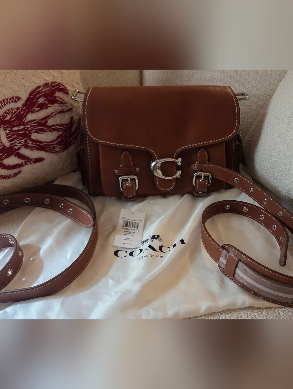 Coach Western Tabby In Burnished Amber. NWT